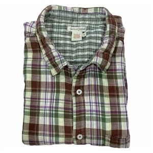 Carbon 2 Cobalt Men’s‎ Long Sleeve Button Soft Plaid Check Flannel Shirt Size XL